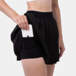 Pleated Exercise Skirt Anti-exposure Feather Tennis Yoga Skirts - Image 3