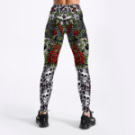 RosesSkulls YogaWorkout Leggings - Image 4
