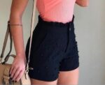 Women's Shorts Cannon Beads Solid Color Sexy Shorts Women - Image 2