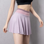 Cloud Hide Women Tennis Skirts Running Golf Badmintion Pantskirt Sports Gym Fitness Shorts Phone Pocket High Waist Sport Skort - Image 4