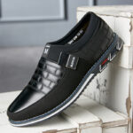 Large Size Leather Shoes Men New Casual Leather Shoes Men - Image 2