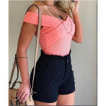 Explosive Style Women's Shorts, Gun Beads Solid Color Sexy Shorts Women - Image 4