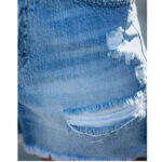 Fringed Denim Shorts Ripped Stitching Ladies Jeans Shorts Women - Image 3