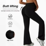 Maternity High Waist Flared Leg Pants  Tummy Support Butt Lifting Legging Style Casual Trousers For Fall Winter - Image 4