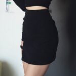 Korean Style Black Hip Skirts Irregular Hem Pencil Micro Mini Skirt Slim Women Party Skirts Black Bodycon Short Skirt - Image 3