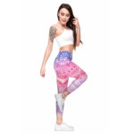 Mandala flower print leggings - Image 4