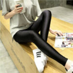Black gloss leggings - Image 4