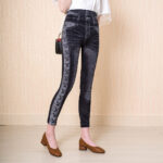 Imitation denim leggings - Image 2