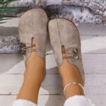 Ins Square Toe Slip-on Sandals Summer Fashion Soft Flat Shoes For Women - Image 4