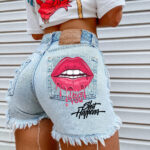 Fashion Ripped Denim Shorts For Women - Image 3