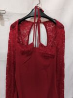 Y2K  Lace Long Sleeve Dress Fashion Sexy Corset Backless Lace Up Short Dresses Womens Clothing - Image 4