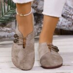 Ins Square Toe Slip-on Sandals Summer Fashion Soft Flat Shoes For Women - Image 2