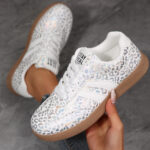 Fashionable Casual White Sneakers For Women - Image 4