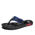 Leather Non-slip Slippers Men Outdoor Flip Flops Sandals - Image 2