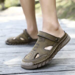 New Plus Size Closed Toe Sandals For Men - Image 4