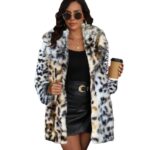 Winter Coat Warm Lapel Long Fluffy Faux Fur Coat Women Loose Long Sleeve Jacket Outerwear Clothing - Image 4