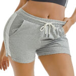 Summer Sports Shorts Gym Running Women Cycling Drawstring Shorts Workout - Image 4