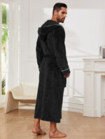 Fashion Men's Flannel Bathrobe Pajamas Women - Image 4