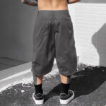 Plus-size Mens Casual Trendy Workwear Capri Pants Dress Pants - Image 3