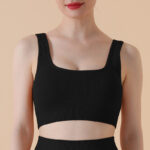 Striped Solid Color Quick-drying Gym Suit Sports Bra