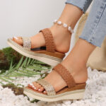 Plus Size Wedge Sandals For Women - Image 4