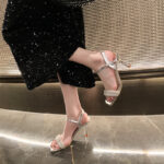 Solid Color Stiletto Sandals Women - Image 2