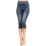Seamless Imitation Denim Print Leggings Hollow Sexy Leggings - Image 4