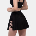 Pleated Exercise Skirt Anti-exposure Feather Tennis Yoga Skirts - Image 4