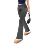 Personalized Knit Leggings With A Ruched Fold-over Waistband - Image 2