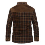 Winter Jacket Men Thicken Warm Fleece Jackets Coats Pure Cotton Plaid Jacket Military Clothes - Image 2