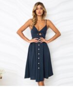 Women Summer Dresses Sleeveless Backless Strap Long Close-fitting Sheath Female Party Evening Dresses Vestidos - Image 4
