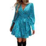 Lady Temperamental Elegant Printed Dress - Image 4